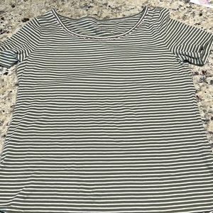 Green stripe Talbots shirt